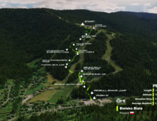 Mapa - Trasa Pucharowa DH Szczyrk